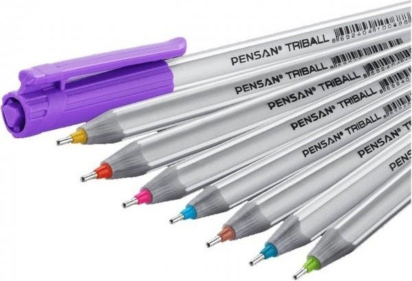 Pensan Triball 1.0 Ballpoint Pen 8 Pack - Image 2