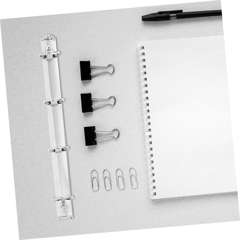 NUOBESTY 5pcs Metal Loose Leaf Binder Mechanism Document Organizer for School and Office Silver Binding Clips for Efficient Management - Image 4