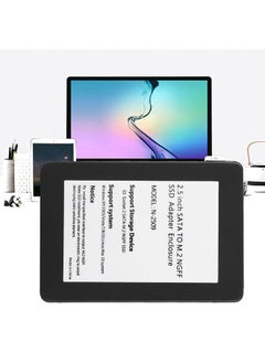 Thoraya Aluminum Alloy M.2 NGFF to SATA Hard Disk Box SDD Enclosure Case for Desktop Notebook 7MM 2280  - Image 5
