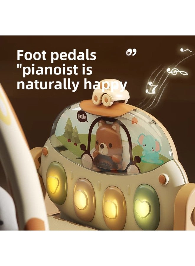 Pedal Piano Newborn Baby Fitness Rack Baby Boys And Girls Music Toys 0-1 Years 3-6 Months 12-Color:Giraffe Regular Model 【without Battery】-Specifications:Default - Image 5