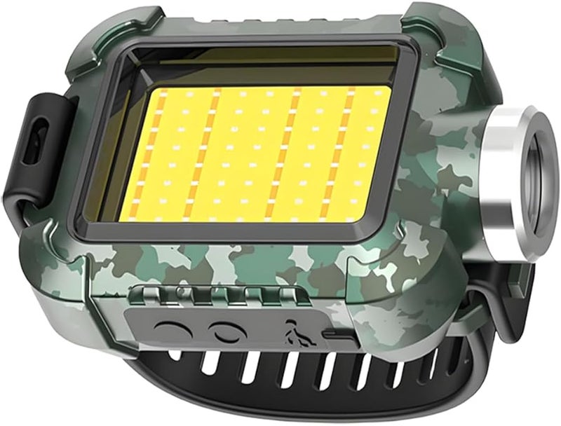 Camouflage Rechargeable Wrist Light Flashlight Lamp For Camping Hiking Safety Night Outdoor Activities - Image 2