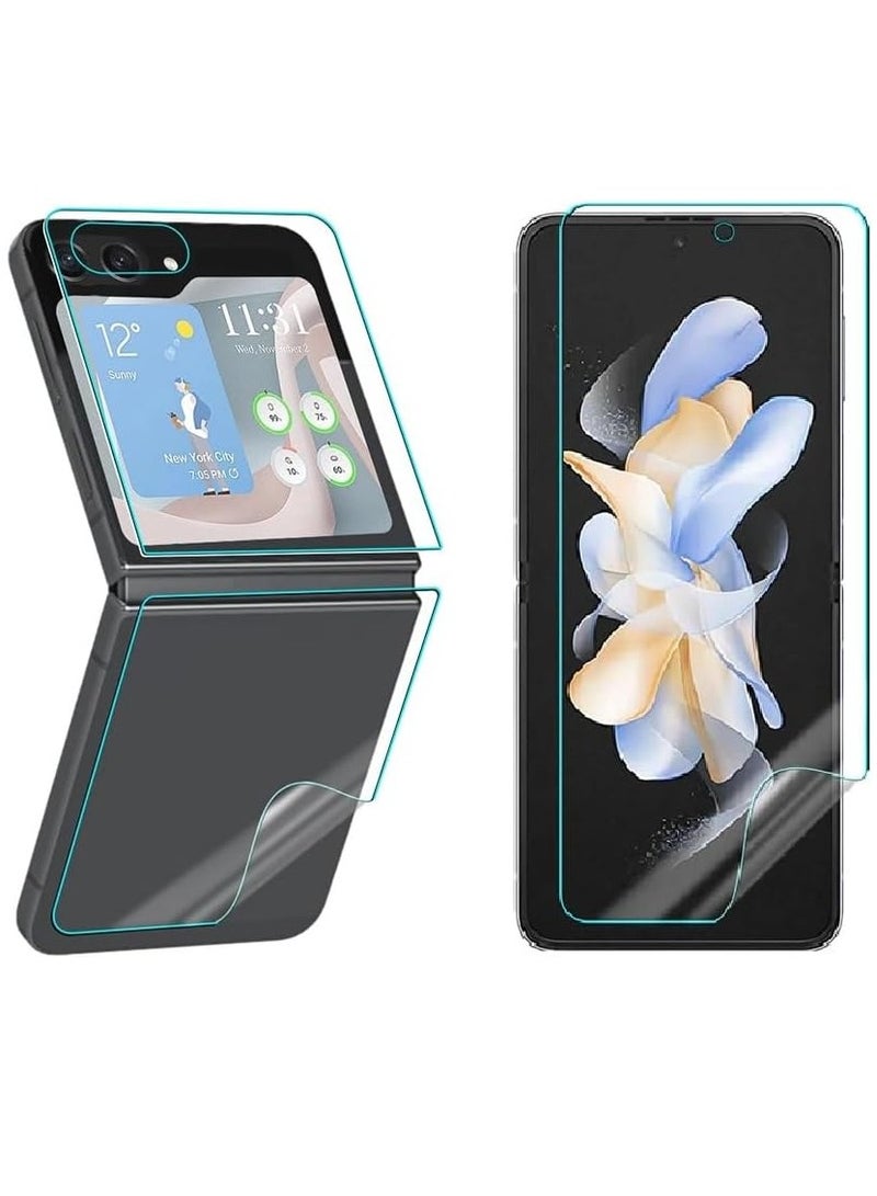 MIGOFAST 3in1 Front Screen Protector Compatible with Galaxy Z Flip 6 2024  Soft TPU Hydrogel Film Touch Sensitive  Full Coverage, Premium Flexible TPU  HD Clarity - Image 1
