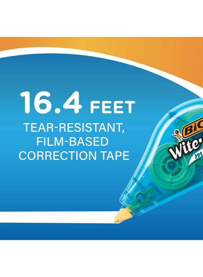 Bic Wite Out Bic Brand Mini Correction Tape 16.4 Feet 6Count Pack Of White Correction Tape Compact Tape Office Or School Supplies - Image 3