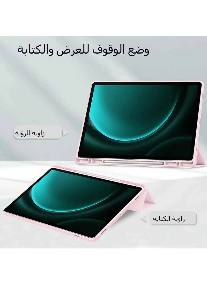 General - Hybrid ultra-thin case compatible with Samsung Galaxy Tab S10 Plus/S10+ 12.4-inch 2024, with pen holder, shock-proof cover and transparent transparent back case for automatic wake up/sleep - Image 1