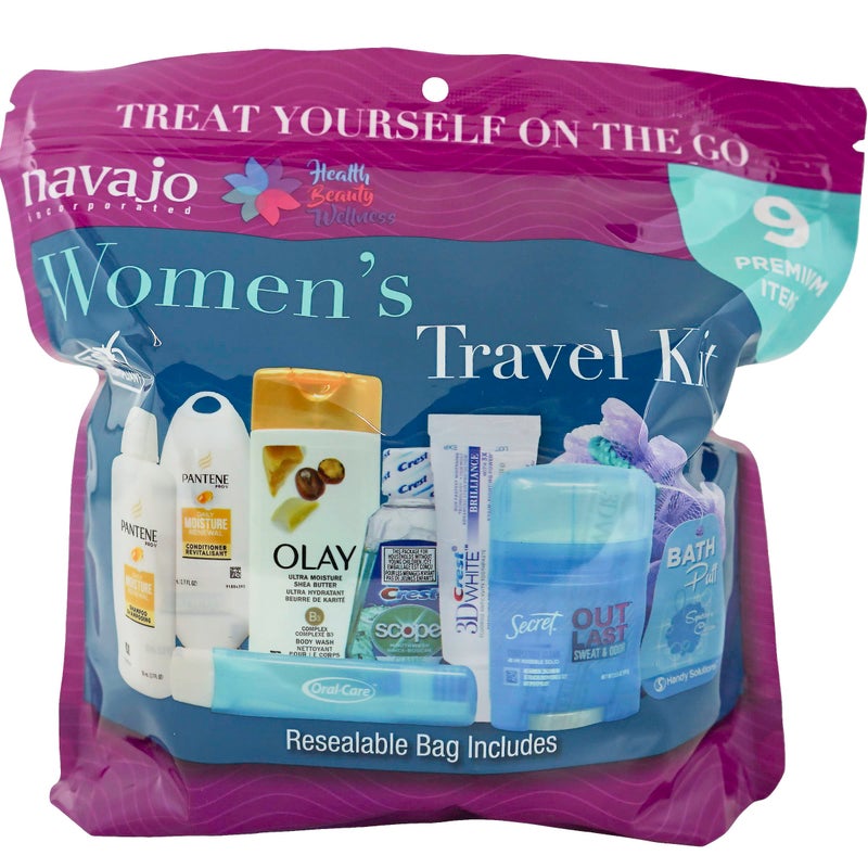 Handy Solutions 9 Piece Resealable Womens Travel Kit