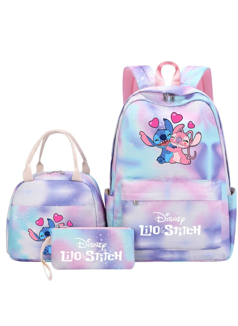 STITCH Stitch Printed Three Piece Set Backpack 