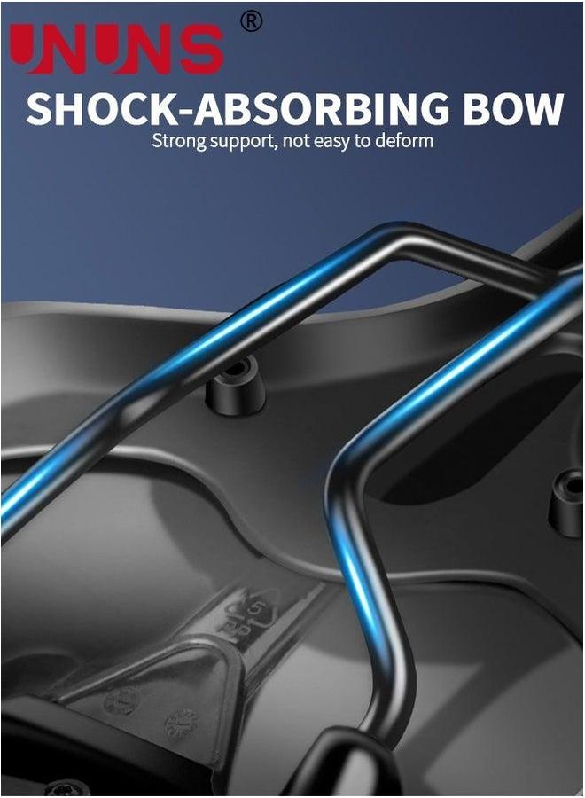 UNUNS Bike Seat,Gel Foam Padded Leather Bicycle Saddle,Wide Saddle Cushion For Women Men,Shock Absorbing Breathable MTB Mountain Road Exercise Bike,With Waterproof Cover - Image 3