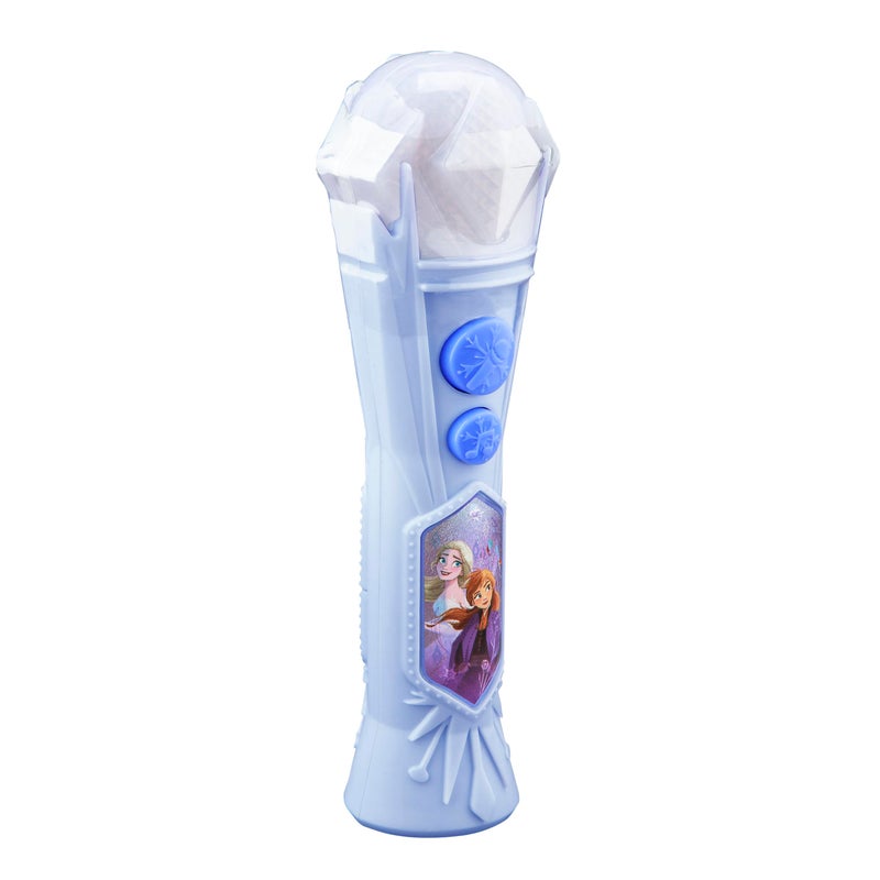 eKids Frozen Sing Along Microphone Toy for Kids with Built-in Music and Flashing Lights, Frozen Toys Make Great Stocking Stuffers for Kids (Frozen 2020) - Image 2