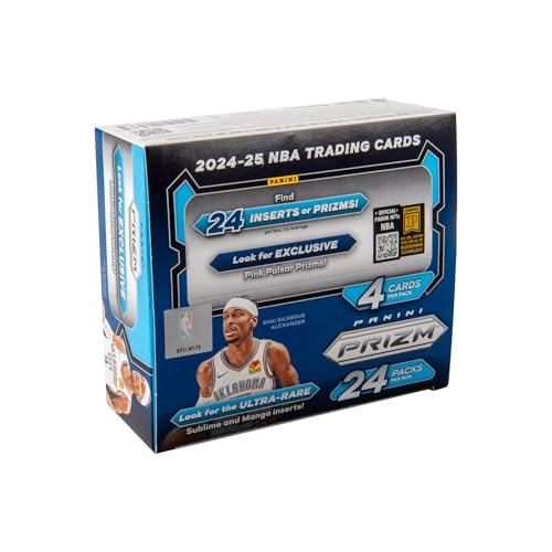 Panini 2024-25 Panini PRIZM Basketball Retail Box, 24 Packs per Box, 4 Cards per Pack - Image 1