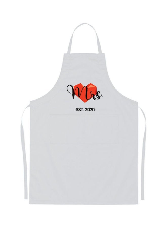 NIBEMINENT 2-Piece Apron Set Black/White/Red 98x69.5cm - Image 3