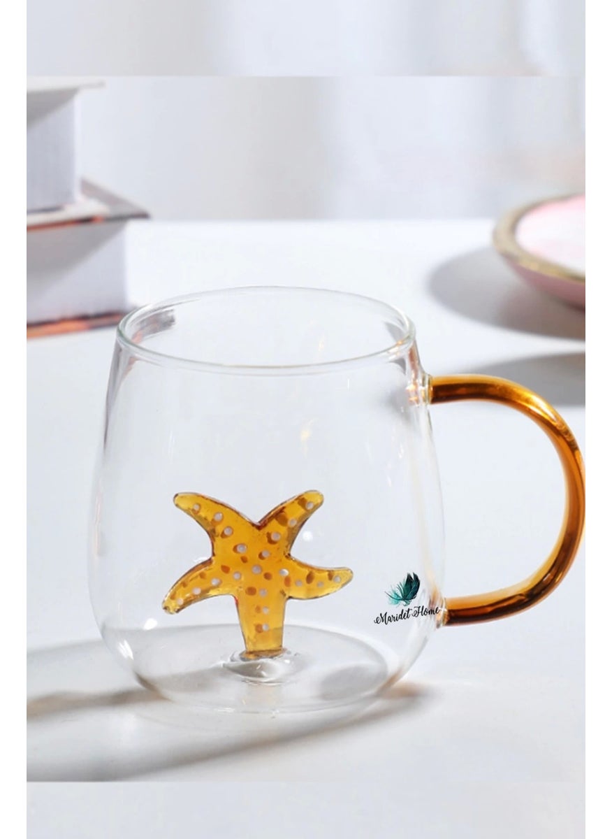 Maridet - 3D Coffee Mug Borosilicate Cute Glass Cup Cartoon Glass Kids Cup - 2 Pieces - Image 1