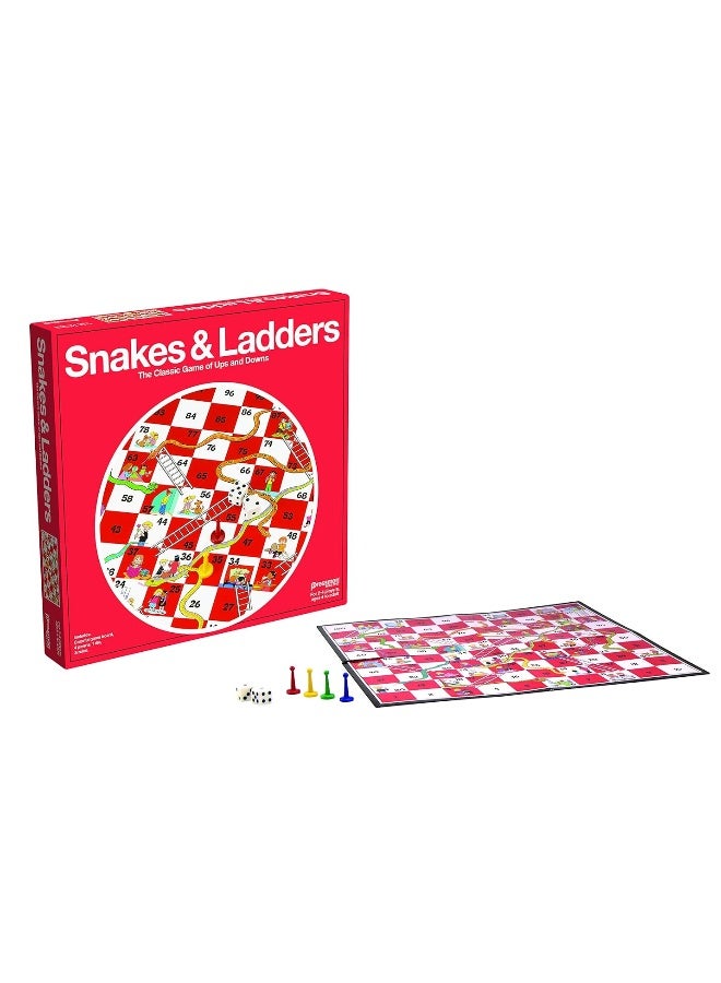 Pressman Snakes & Ladders Game, 2-4 Players, Ages 4 & Up, 5" - Image 2