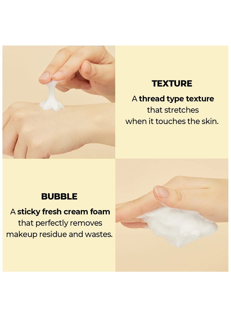 numbuzin numbuzin No.2 Deep Clean Fresh Cream Cleanser Face Wash, Rich Foam, Natural Cleansing Ingredients, Korean Skin Care for Face (120ml)  - Image 3
