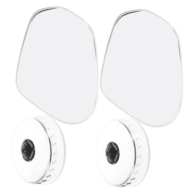 Universal Convex Blind Spot Rear View Mirror Pair With Suction Mount For Car SUV Truck - Image 2