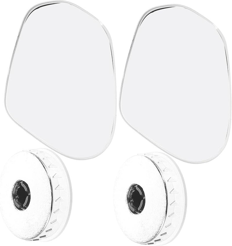 Universal Convex Blind Spot Rear View Mirror Pair With Suction Mount For Car SUV Truck - Image 1