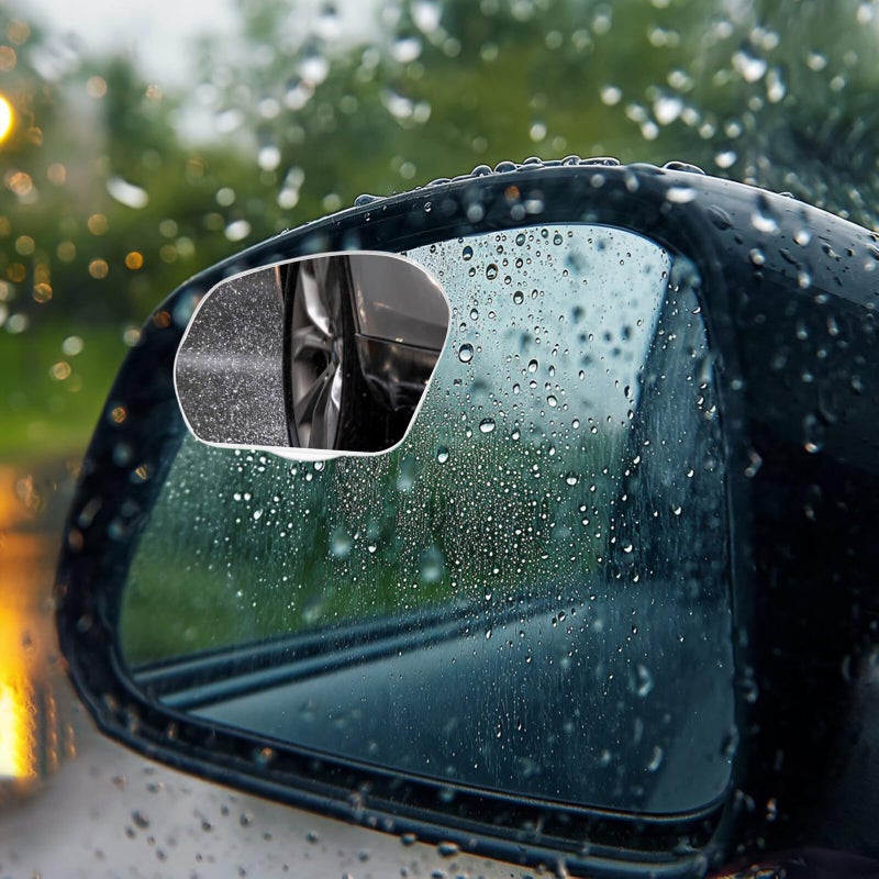 Universal Convex Blind Spot Rear View Mirror Pair With Suction Mount For Car SUV Truck - Image 5