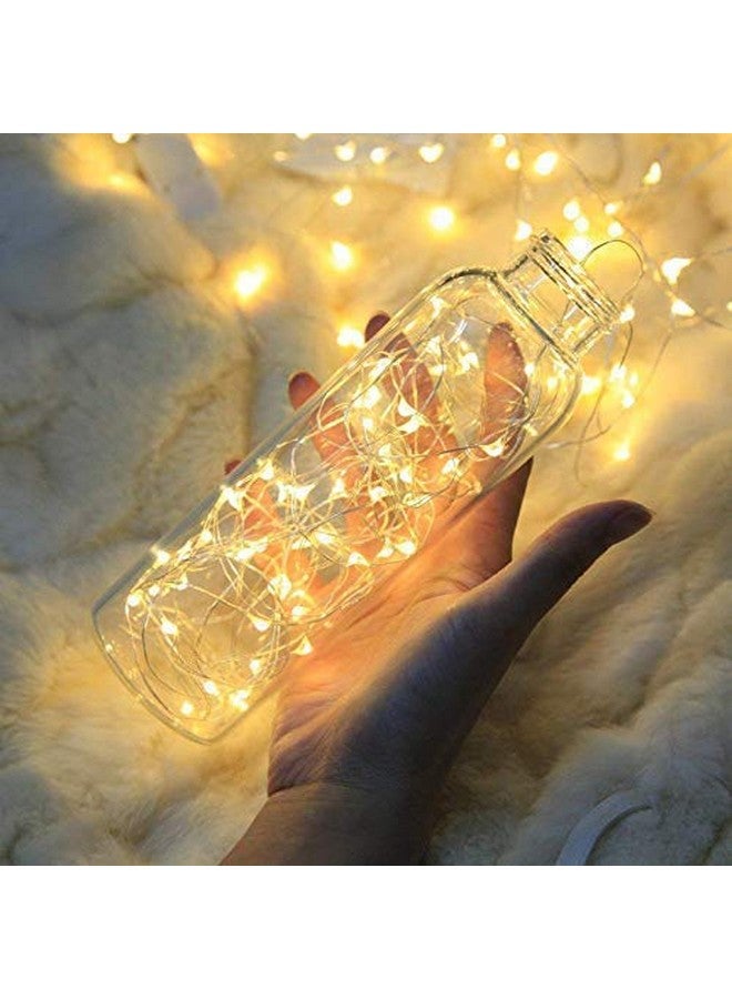 Gesto أضواء LED دافئة بيضاء من جستو للتزيين - أضواء خيطية لتزيين المنزل، أضواء خرافية | أضواء تزيين عيد الميلاد، عيد الديوالي للشرفة | أضواء بكسل سلك نحاسي (12 متر | عبوة من 10)  - Image 5