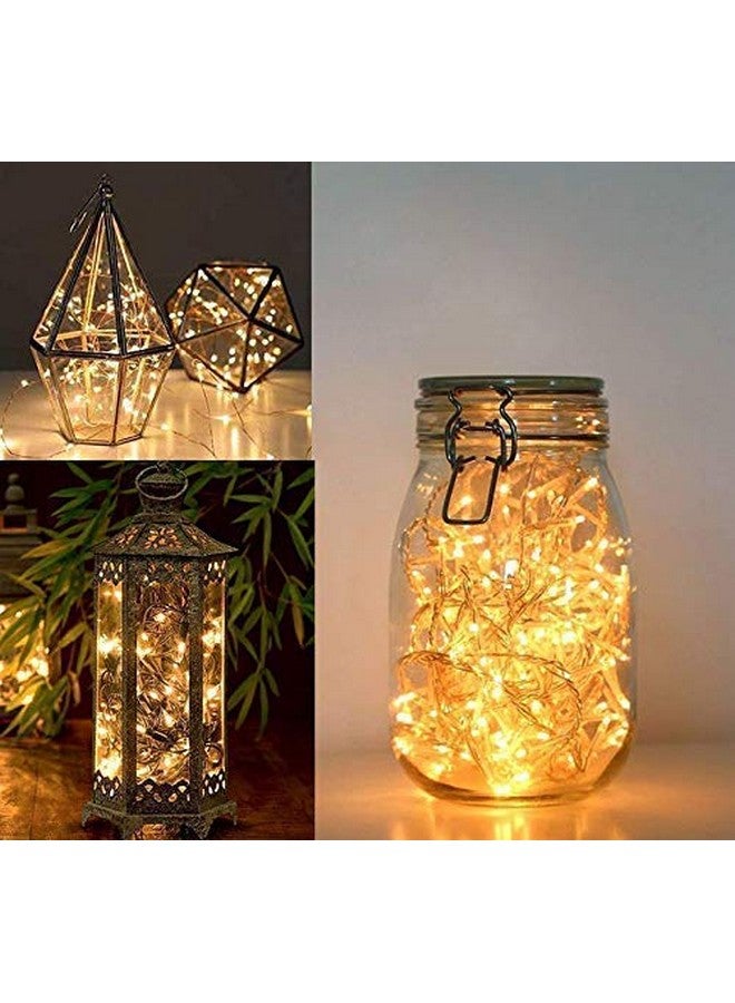 Gesto أضواء LED دافئة بيضاء من جستو للتزيين - أضواء خيطية لتزيين المنزل، أضواء خرافية | أضواء تزيين عيد الميلاد، عيد الديوالي للشرفة | أضواء بكسل سلك نحاسي (12 متر | عبوة من 10)  - Image 4