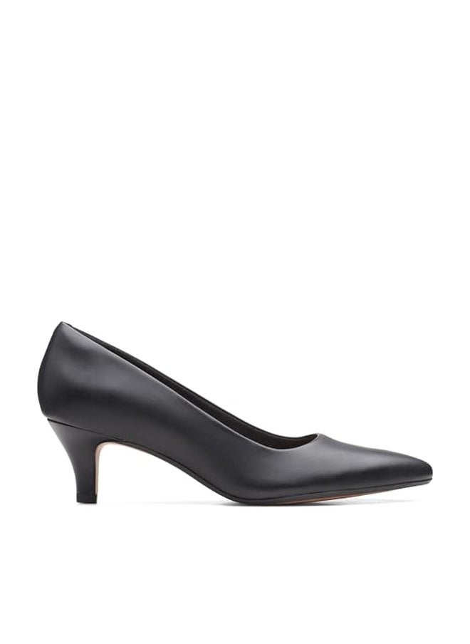 Clarks womens Linvale Jerica Pump, Black Leather, 6.5 US - Image 1