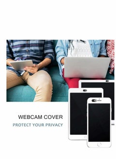 KASTWAVE 3Pcs Webcam Cover Slide 0.022in Ultra Thin Metal Magnet Web Camera Cover for MacBook Pro Laptops Smartphone Mac PC Tablets for Echo Spot Show Protecting Your Privacy Security Black  - Image 5