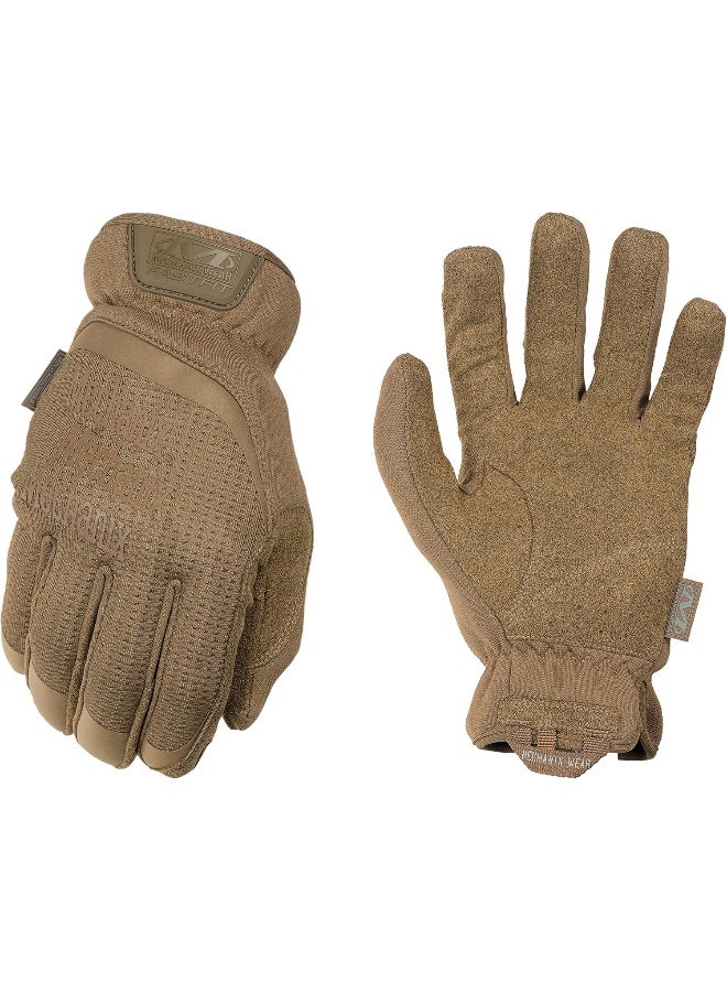 Generic Mechanix Wear: FastFit Tactical Gloves with Elastic Cuff for Secure Fit, Work Gloves with Flexible Grip for Multi-Purpose Use, Durable Touchscreen Capable Safety Gloves for Men (Brown, XX-Large) - Image 1