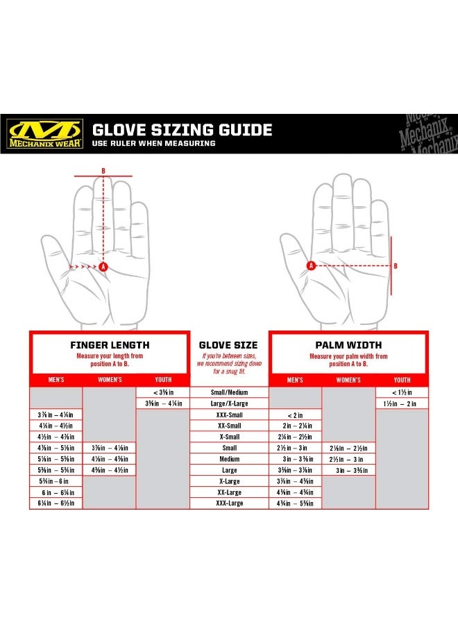 Generic Mechanix Wear: FastFit Tactical Gloves with Elastic Cuff for Secure Fit, Work Gloves with Flexible Grip for Multi-Purpose Use, Durable Touchscreen Capable Safety Gloves for Men (Brown, XX-Large) - Image 5
