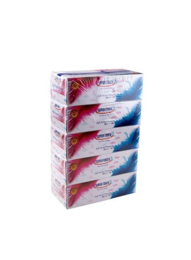 Super Touch Facial Tissue Box 2 Ply 200 Sheets