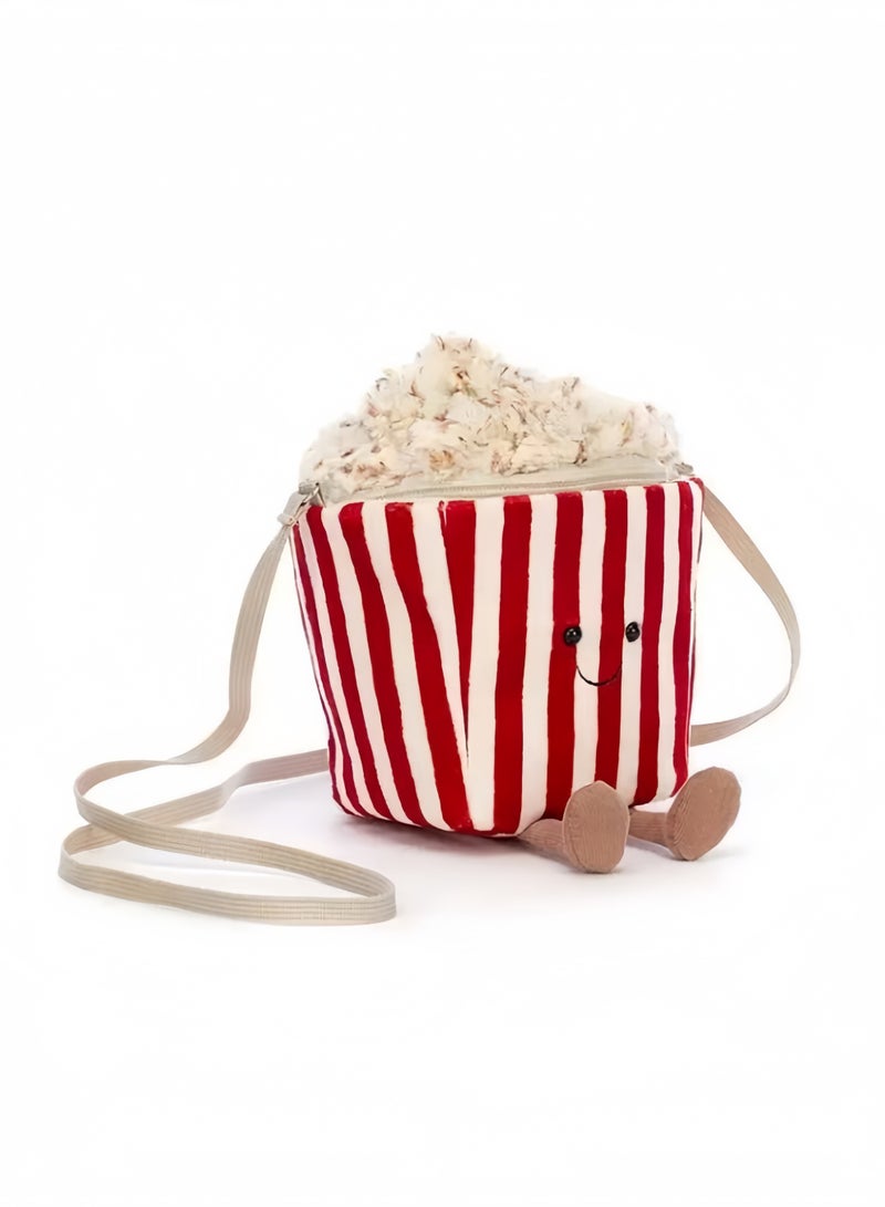 Jellycat Amusables Popcorn Bag Personalized Fashion Crossbody Bag Cute Gift Creative Student Gift - Image 2