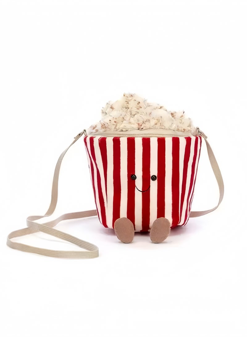 Jellycat Amusables Popcorn Bag Personalized Fashion Crossbody Bag Cute Gift Creative Student Gift - Image 1