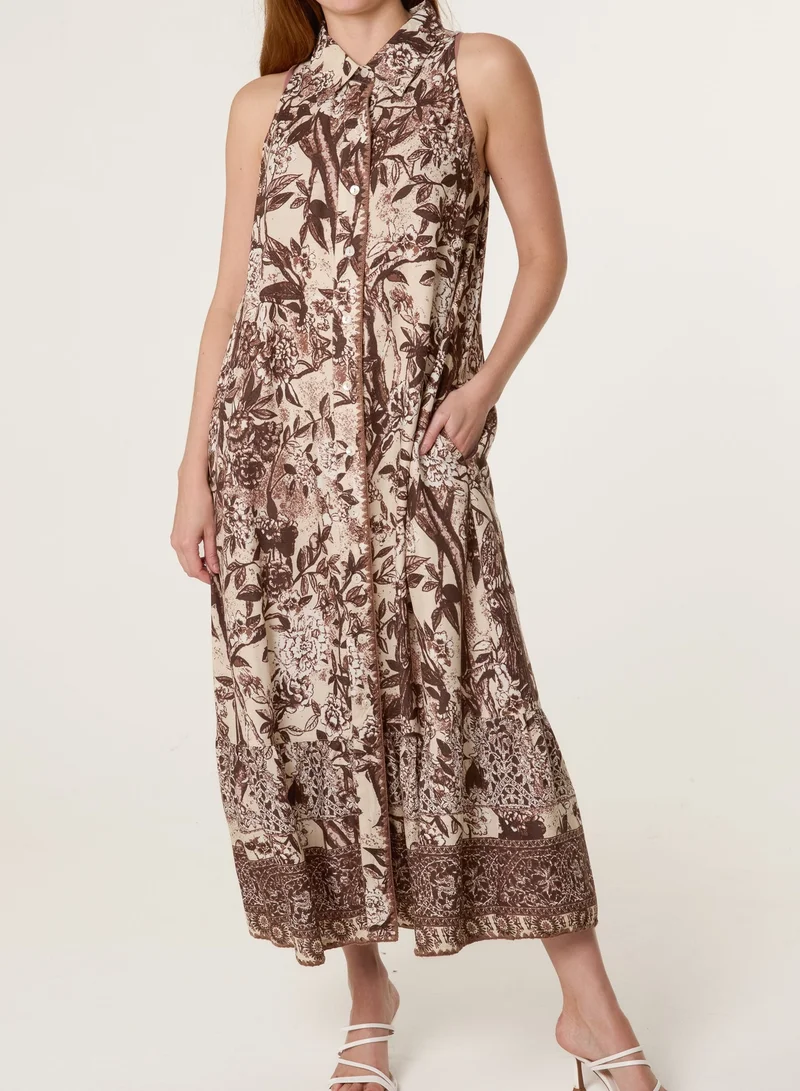 بلو فانيلا Midi Shirt Dress