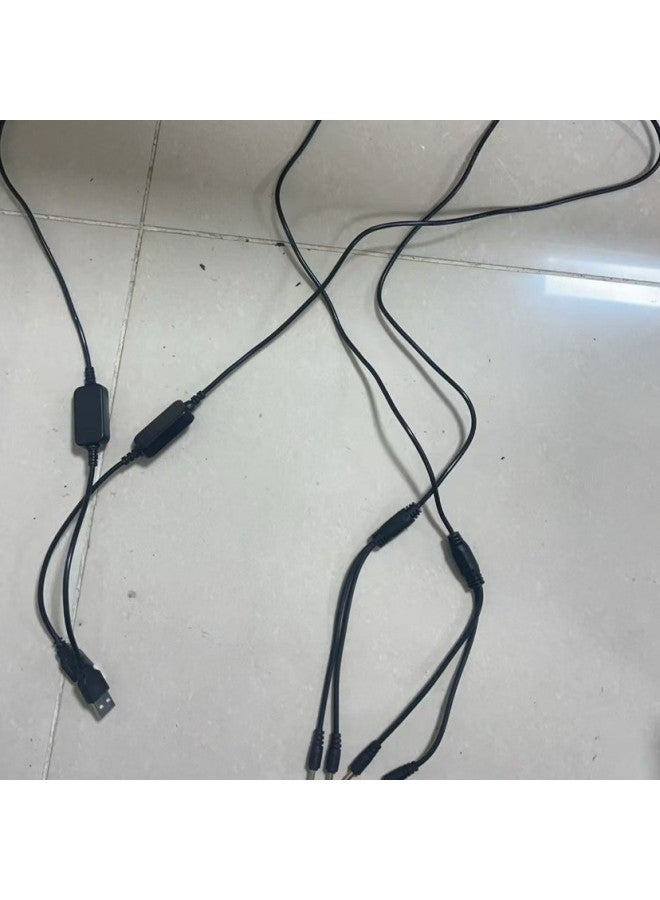 8.4v9v 12v And Other One-to-two Multi-function Heating Gloves Boost Charging Line-Color:Black-Line Length:1.2M  - Image 5