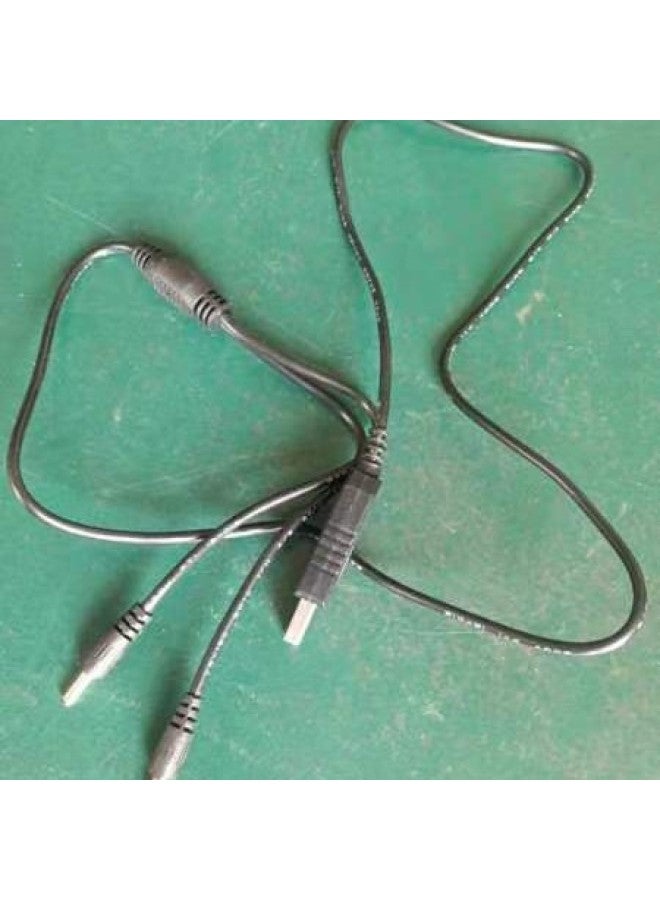8.4v9v 12v And Other One-to-two Multi-function Heating Gloves Boost Charging Line-Color:Black-Line Length:1.2M  - Image 3