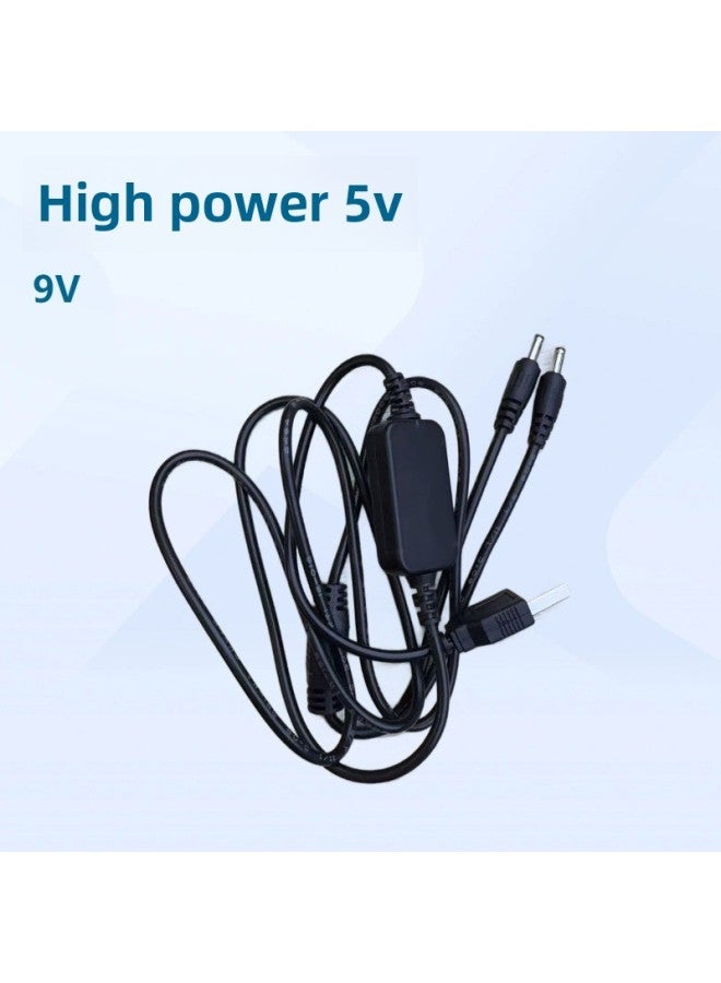 8.4v9v 12v And Other One-to-two Multi-function Heating Gloves Boost Charging Line-Color:Black-Line Length:1.2M  - Image 1