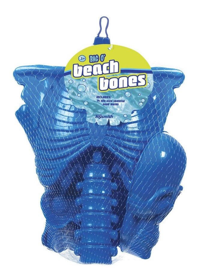 Toysmith - Bag O'Beach Bones Playset 14 Life Size Bone Sand Molds For Boys & Girls Ages 3+ - Image 1