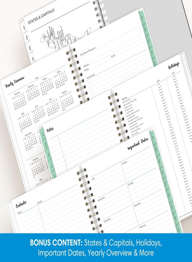 Blue Sky 2026-2027 Weekly and Monthly Academic Year Planner Calendar, July 2026 - June 2027, 5" x 8", Flexible Cover, Wirebound, Laminated Tabs, Laurel - Image 5