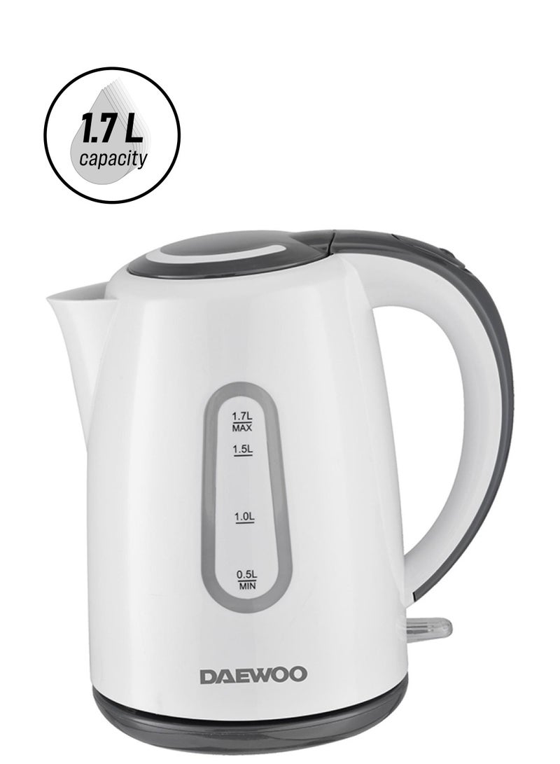 DAEWOO Kettle- 2 Year Warranty 1.7 L 2200 W DEK 8806 White - Image 1