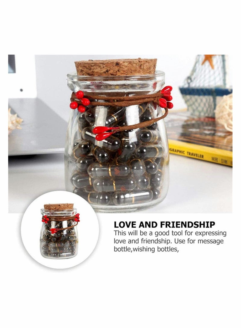 2 Sets Note Creative Mini Gift Message Capsule Letters for Party Home Office for Message Bottle Wishing Bottles Sles Wedding Party Favor - Image 3