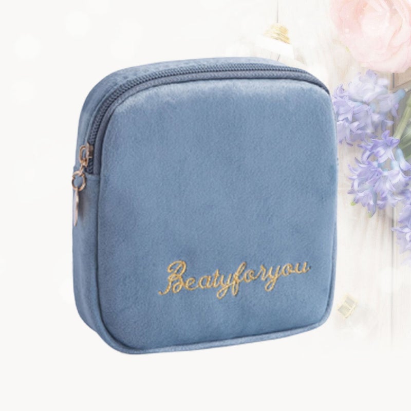 2 pcs Portable Towel Storage Bag Storage Pouch Zippered Type Wallet Large Capacity Purse for Outdoor Travel Office（ - ） - Image 1