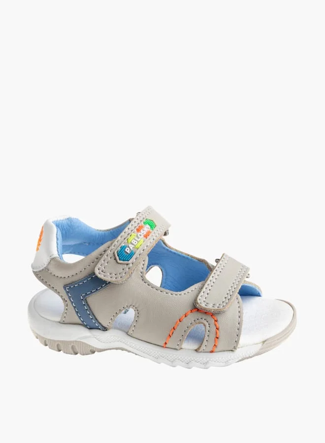 Pablosky Boys Strap Sandals With Hook And Loop Closure