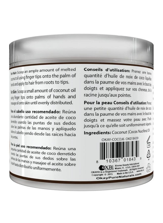 OKAY 100% Coconut Oil For Hair And Skin In Jar 6Oz177Ml - Image 3