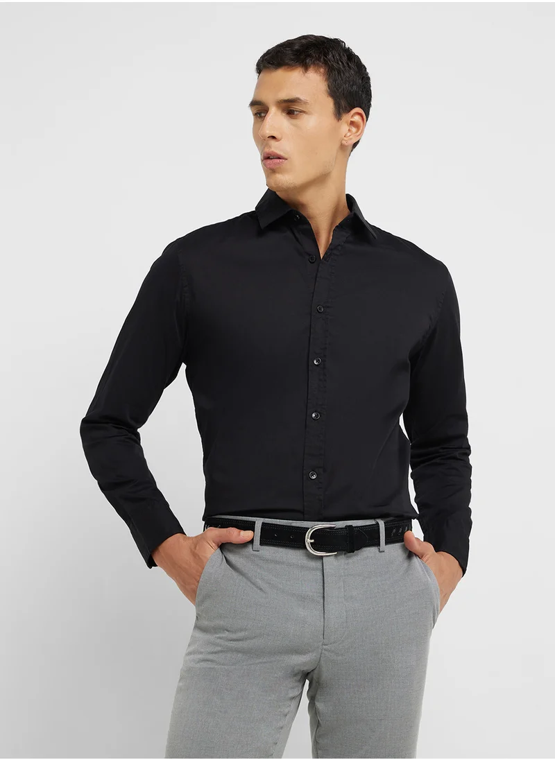 ريبلز مع نمشي Men's Regular Collar Shirts