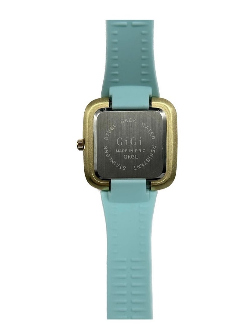 GIGI Analog Watch With Blue Leather Strap - Image 4