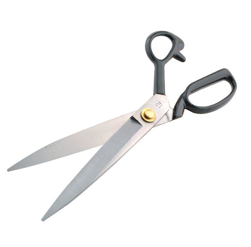 eZthingsÂ® 12" Upholstery Shears Heavy Duty Scissors For Cutting Arts and Craft Fabrics, Carpets (12 Inch Leather Cutting)