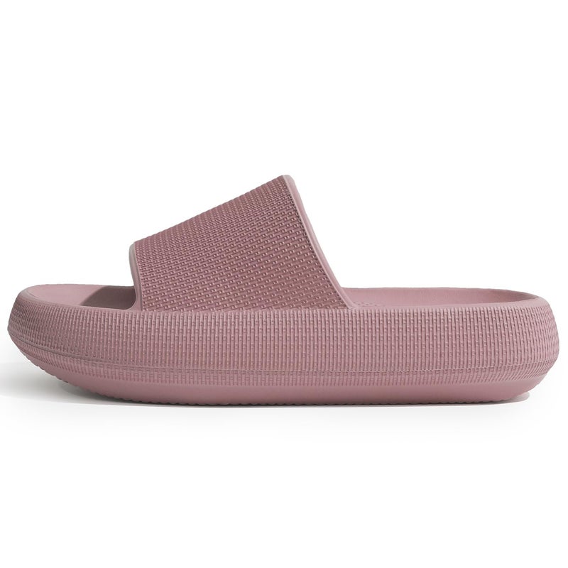 GETOEU Cloud Slides for Women Pillow Slides Shower Shoes Cloud Recovery Slide Sandals Cushion Thick Sole Pillow Slippers Comfort Indoor and Outdoor Slide,Blush, 6.5 - Image 2