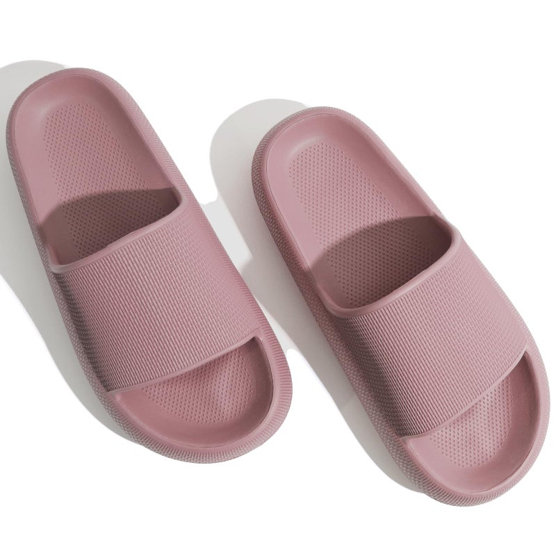 GETOEU Cloud Slides for Women Pillow Slides Shower Shoes Cloud Recovery Slide Sandals Cushion Thick Sole Pillow Slippers Comfort Indoor and Outdoor Slide,Blush, 6.5 - Image 5