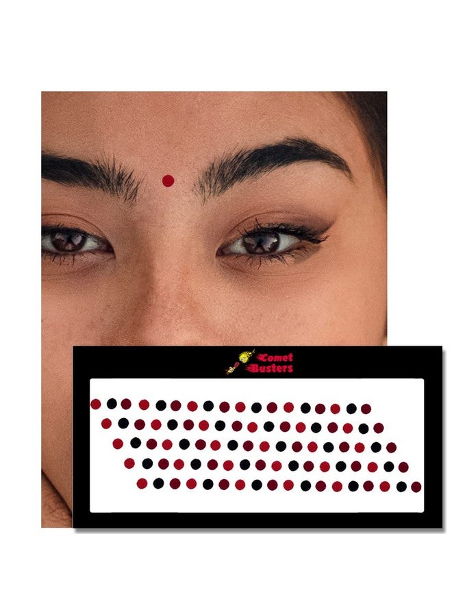 Comet Busters Beautiful Handcrafted Velvet Round Bindis (5mm) (BIN1777) - Image 2