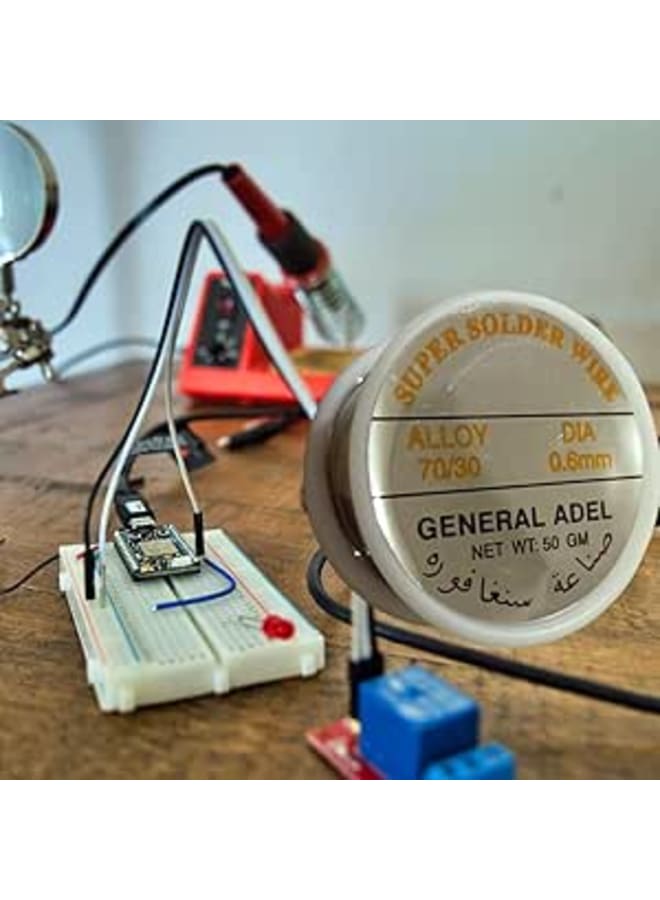 Singapore Soldering Welding Wire, 50G, 0.6mm, 70/30 Tin/Lead, Smooth Welding, Less Smoke, 1 Piece