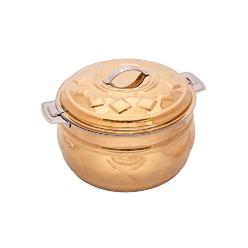 STAINLESS STEEL NEW DIAMOND HOTPOT 5 LITERS GOLD COLOUR - Image 5