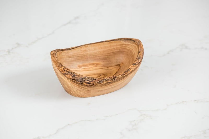 Lipper International وعاء فواكه بيضاوي من خشب الزيتون من ليبر الدولية - Image 2