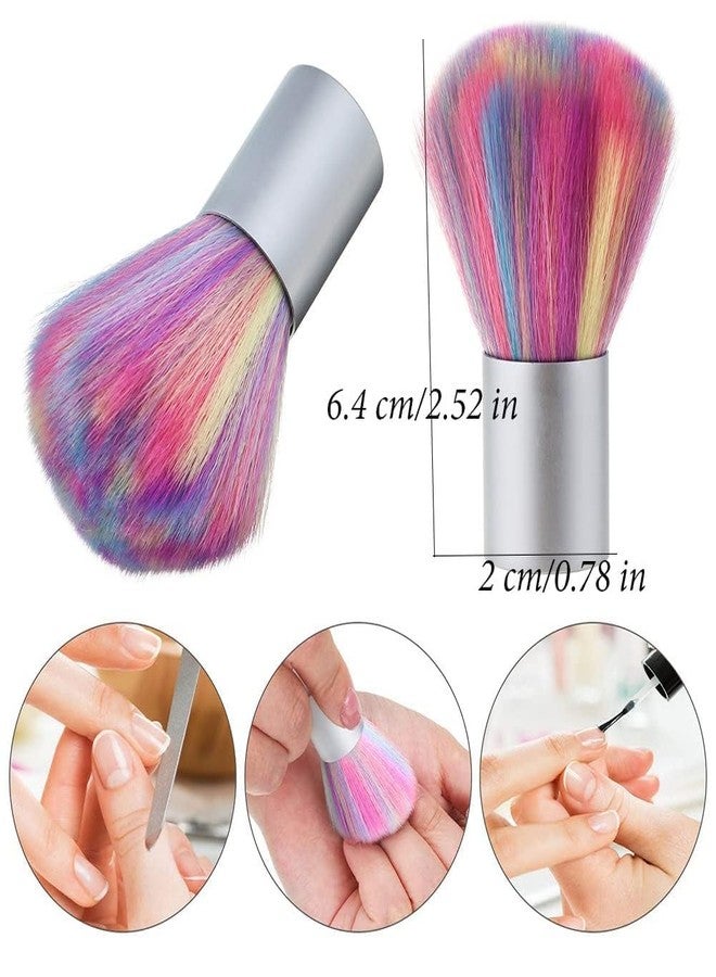 Ruby Face Rubyface Colorful Soft Nail Art Brush Dust Powder Remover Cleaner | Mini Nail Art Dust Makeup Brush, Soft Kabuki Cleaner for Makeup - Image 5